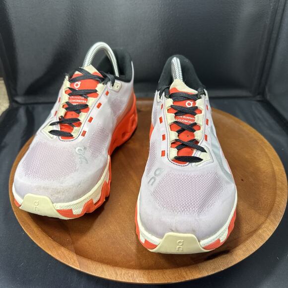ON Running Brand Cloud Cloudmonster Hyper White/Orange Women's Shoes Size 6.5W - Picture 4 of 7